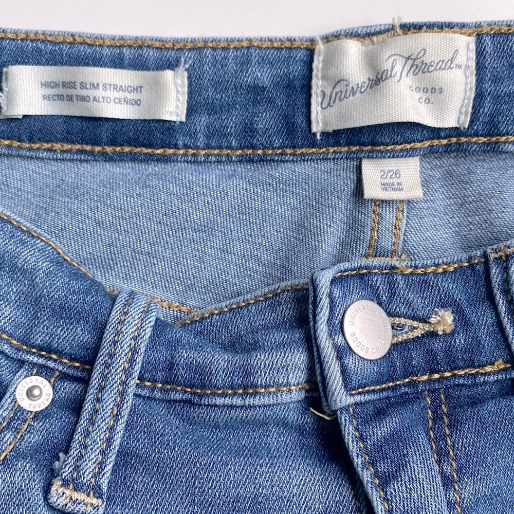 Universal Thread goods co. High rise slim straight 👖 - Picture 2 of 9